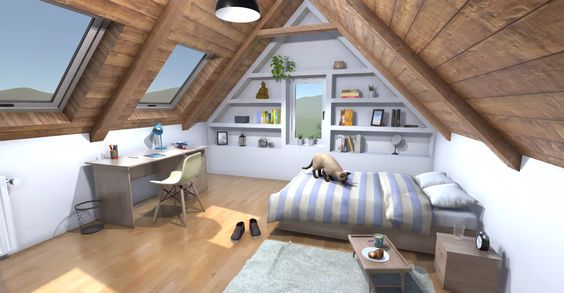 دیزاین اتاق خواب با چوب